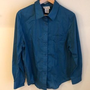 3/$10 Teal Button front Blouse